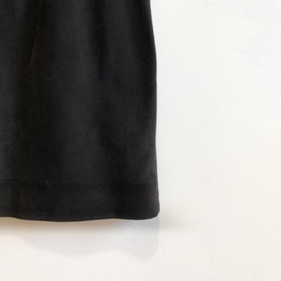 [SOLD] Vintage Black Genuine Suede Elasticated Waist Skirt Size Medium to Large - Picture 14 of 16